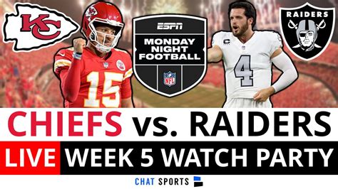 Kansas City Chiefs vs. Las Vegas Raiders Live Score and Stats